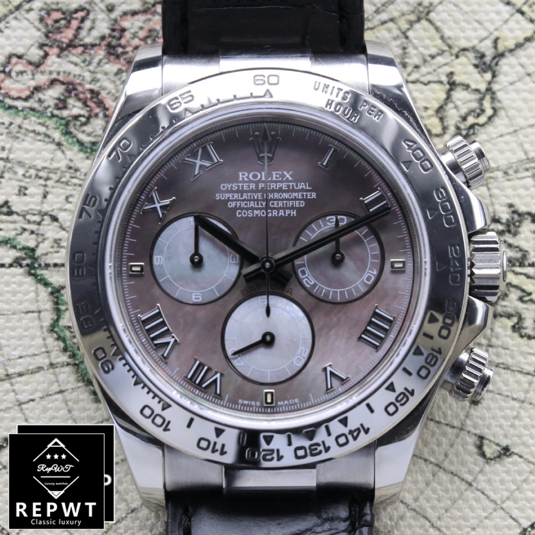 Rolex-Daytona-116519-Mother-of-Pearl-Dial-Romen-Numerial-Replica-Rome Rolex-Daytona-116519-Mother-of-Pearl-Dial-Romen-Numerial-Replica-Rome