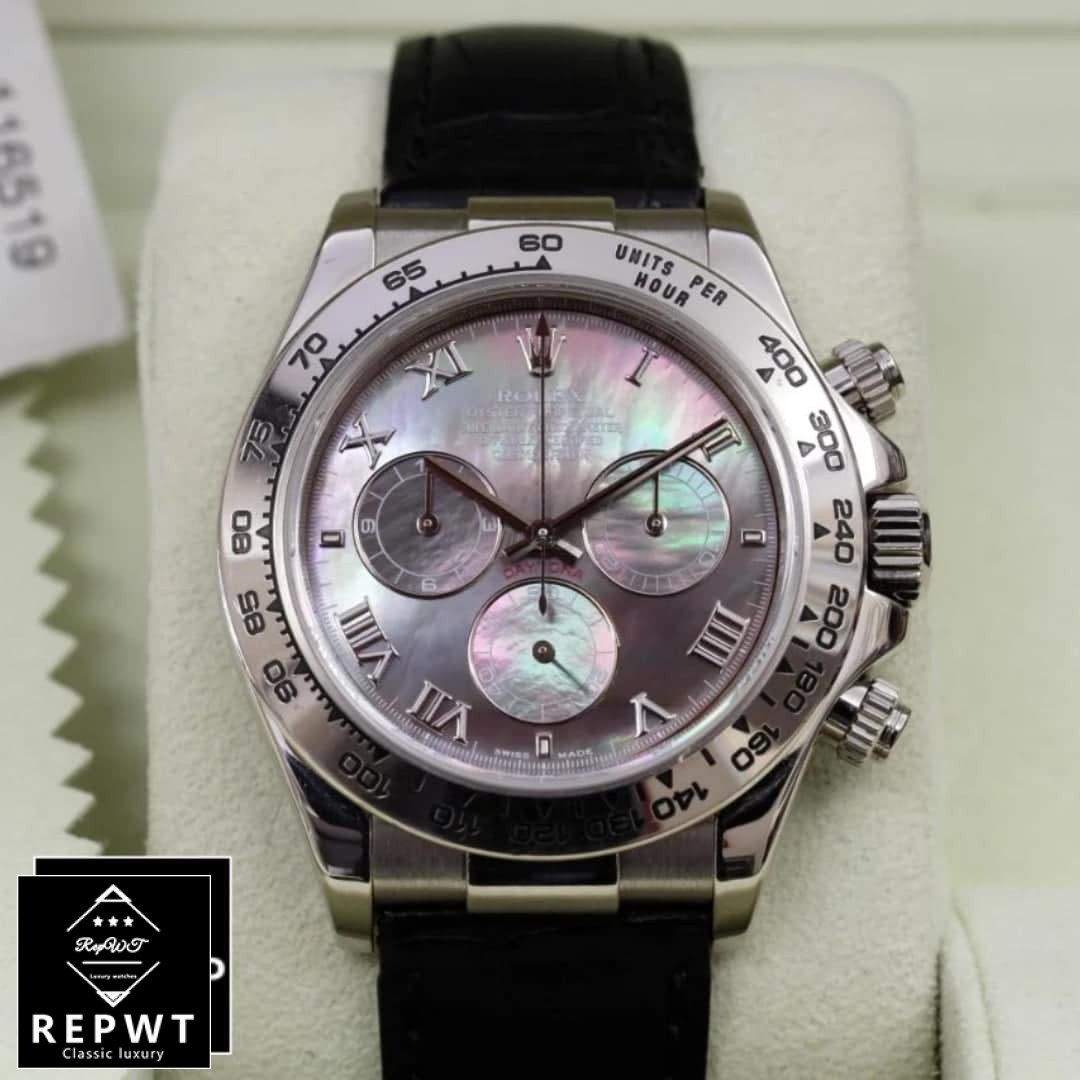 Rolex-Daytona-116519-Mother-of-Pearl-Dial-Romen-Numerial-Replica-Romen-Numerial Rolex-Daytona-116519-Mother-of-Pearl-Dial-Romen-Numerial-Replica-Romen-Numerial