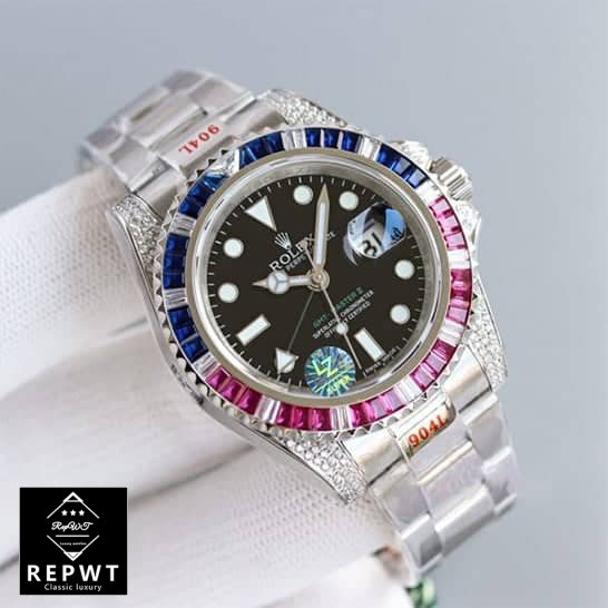 Rolex-GMT-Master-II-116710-Blue-Red-Gem-Set-Bezel-2 Rolex-GMT-Master-II-116710-Blue-Red-Gem-Set-Bezel-2