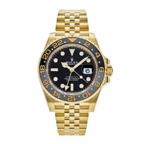 Rolex Gmt Master II Gold Black Dial