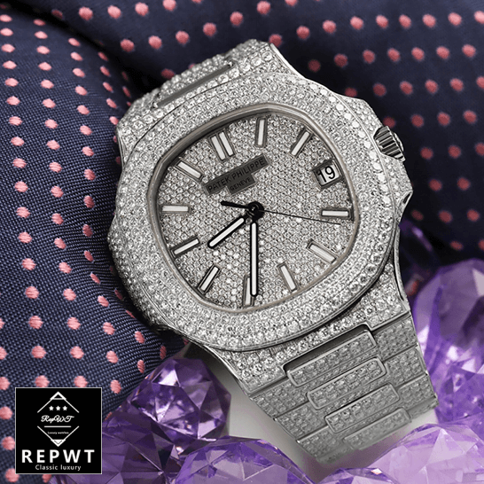 patek_philippe_nautilus_jumbo_white_dial_5719_10G_010_iced_out_replica_front_three-1 patek_philippe_nautilus_jumbo_white_dial_5719_10G_010_iced_out_replica_front_three-1