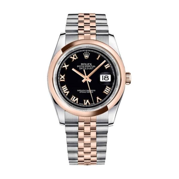 Rolex Datejust 116201 Roman Numeral Black Dial