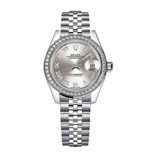 Rolex Datejust 279166 Platinum Automatic Grey With Diamond Dial Jubilee