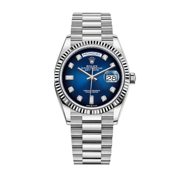 Rolex Day-Date 128239 Blue Dial With Diamond