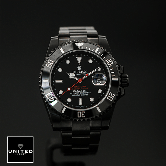 rolex_blaken_submariner_date_singel_red_black_dial_full_front rolex_blaken_submariner_date_singel_red_black_dial_full_front