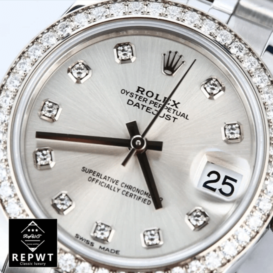 rolex_datejust_178384_white_gold_automatic_black_diamond_dial_jubilee_replica_close_review-1
