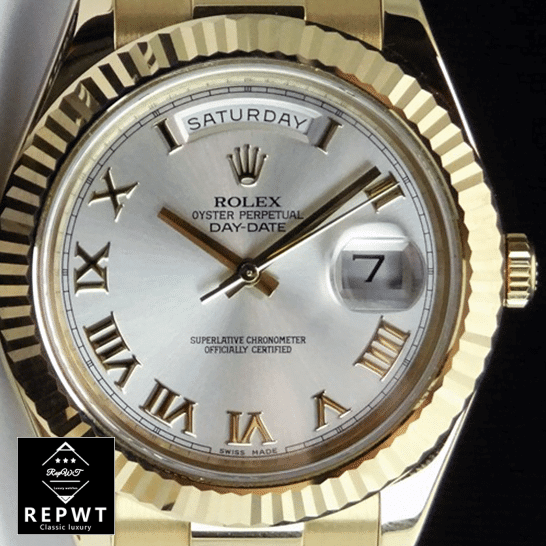 rolex_day-date_II_collection_gold_silver_white_dial_218238_dial-1 rolex_day-date_II_collection_gold_silver_white_dial_218238_dial-1