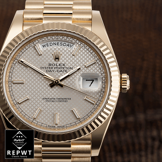 rolex_day_date_228238_yellow_gold_silver_diagonal_dial_replica_front-1 rolex_day_date_228238_yellow_gold_silver_diagonal_dial_replica_front-1