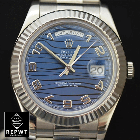 rolex_day_date_II_218239_V6_stainless_steel_sundust_dial_replica_front_two-1