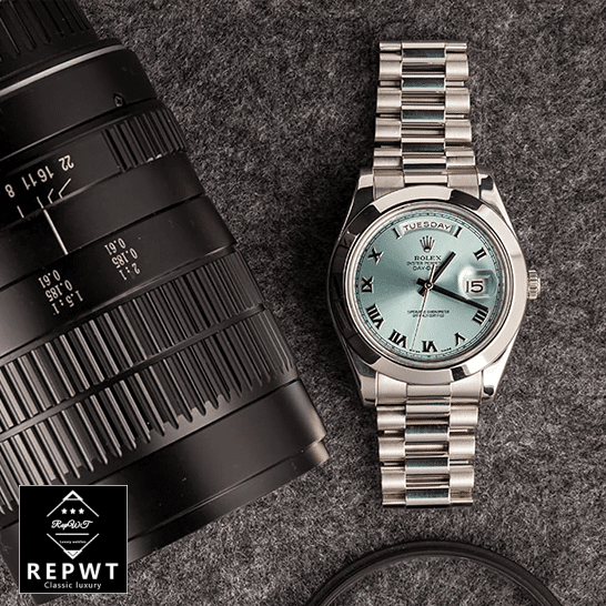 rolex_day_date_II_stainless_steel_ice_blue_roman_dial_218206_front-1 rolex_day_date_II_stainless_steel_ice_blue_roman_dial_218206_front-1