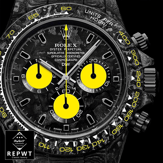 rolex_daytona_diw_ntpt_carbon_all_carbon_lemon_editon_front_close