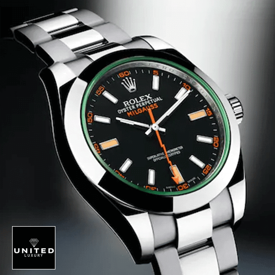 rolex_milgauss_black_dial_green_crystal_m116400GV_0001_oyster_replica_left_unitedluxurynet rolex_milgauss_black_dial_green_crystal_m116400GV_0001_oyster_replica_left_unitedluxurynet
