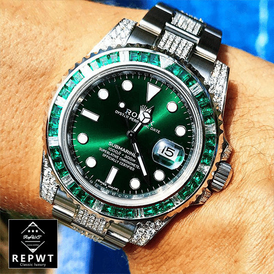 rolex_submariner_hulk_116610LV_diamond_green_dial_iced_out_replica_hand_man-1 rolex_submariner_hulk_116610LV_diamond_green_dial_iced_out_replica_hand_man-1