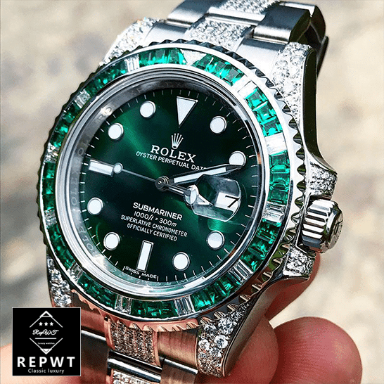 rolex_submariner_hulk_116610LV_diamond_green_dial_iced_out_replica_man-1 rolex_submariner_hulk_116610LV_diamond_green_dial_iced_out_replica_man-1